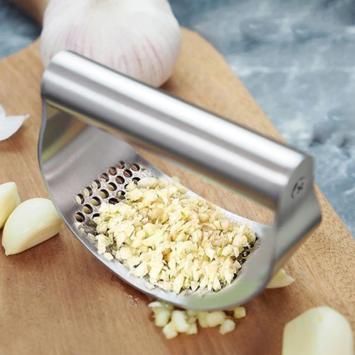 Manual Stainless Steel Garlic Press