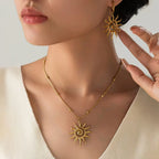 Vintage chic sun shape jewelry