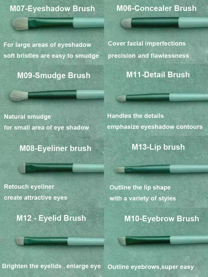 13 PCs makeup brushes