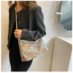 Vintage print shoulder bag