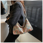 Vintage print shoulder bag