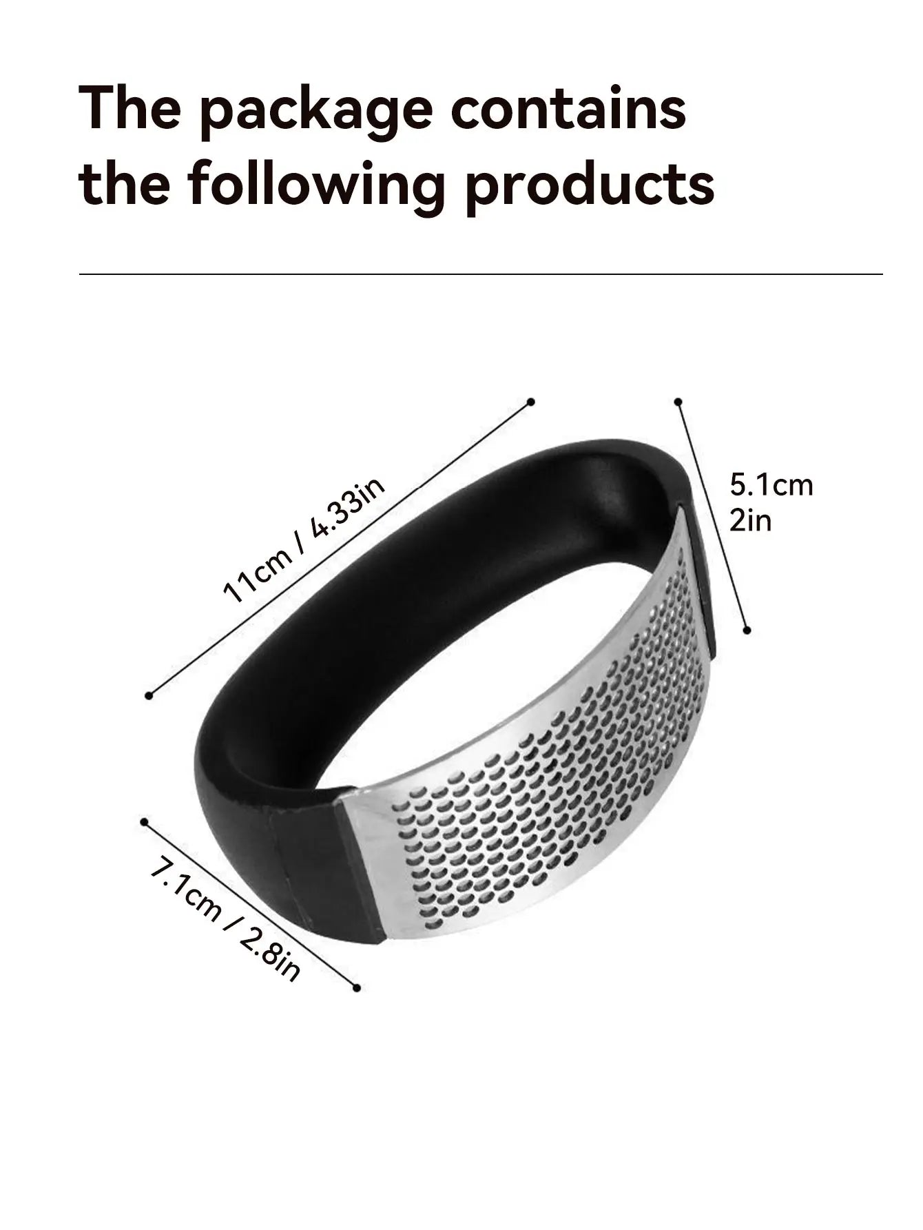 Manual Stainless Steel Garlic Press