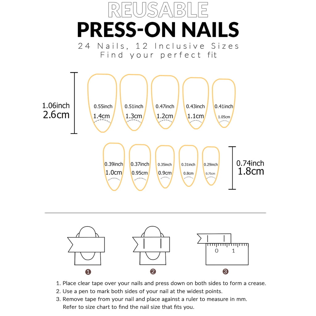 VortexGlow Nails (24 PCs)