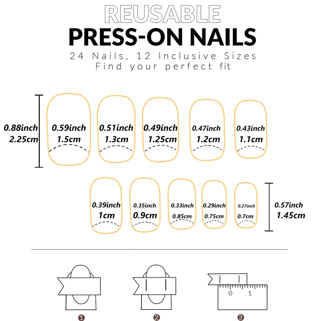 VortexGlow Nails (24 PCs)