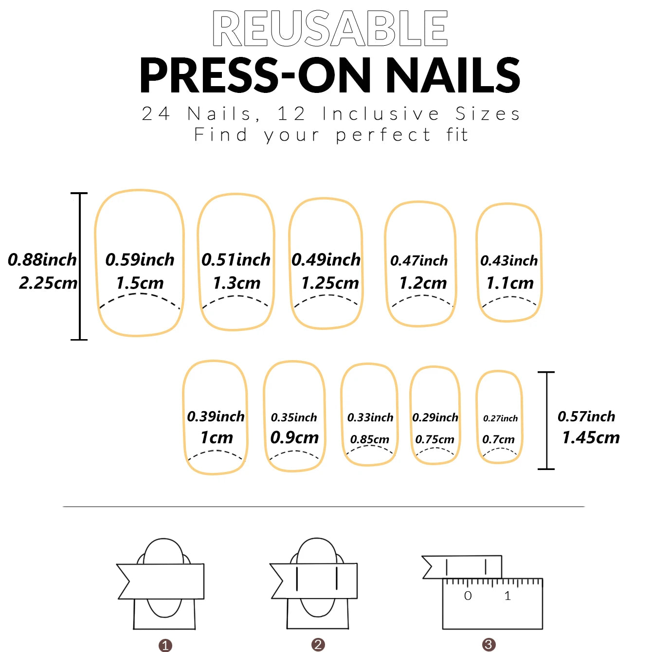 VortexGlow Nails (24 PCs)