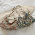 Vintage print shoulder bag