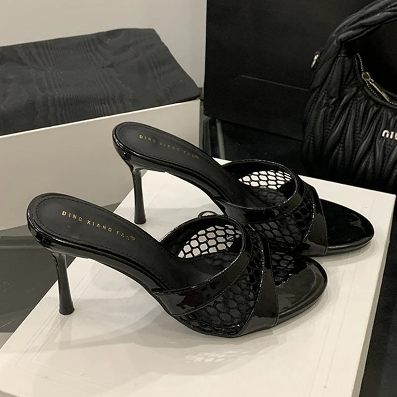 Summer elegant heels slippers