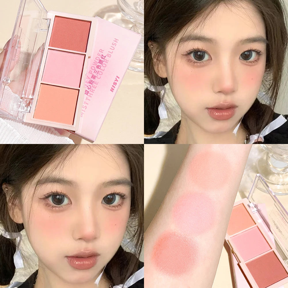HISYI three-color matte blush
