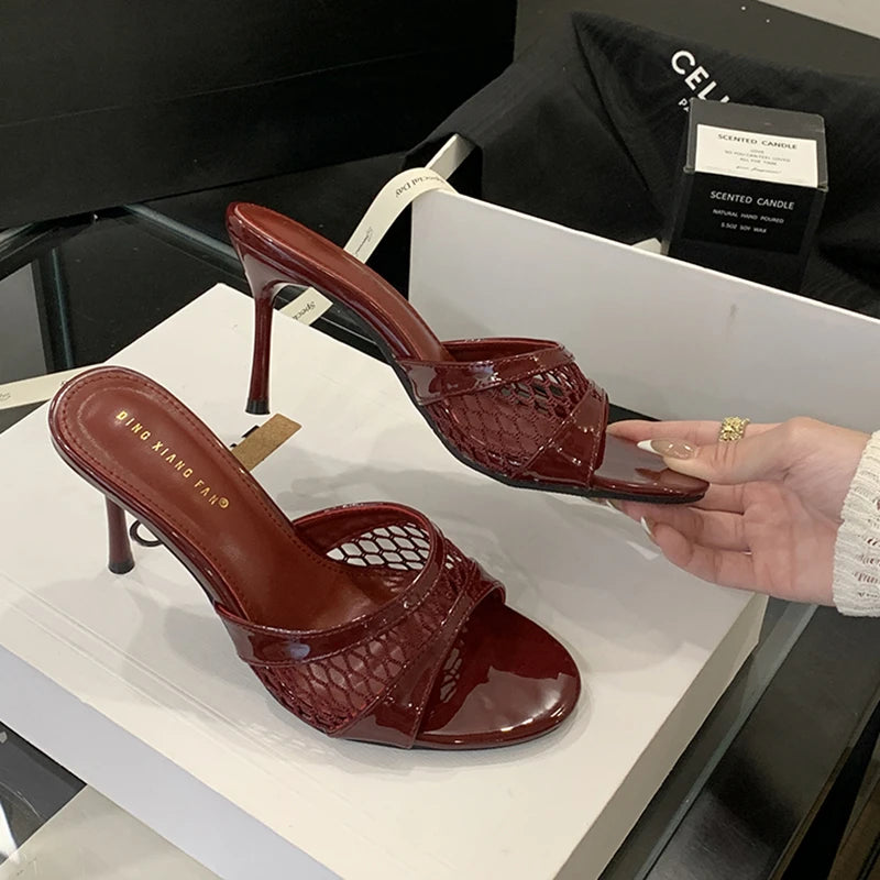 Summer elegant heels slippers