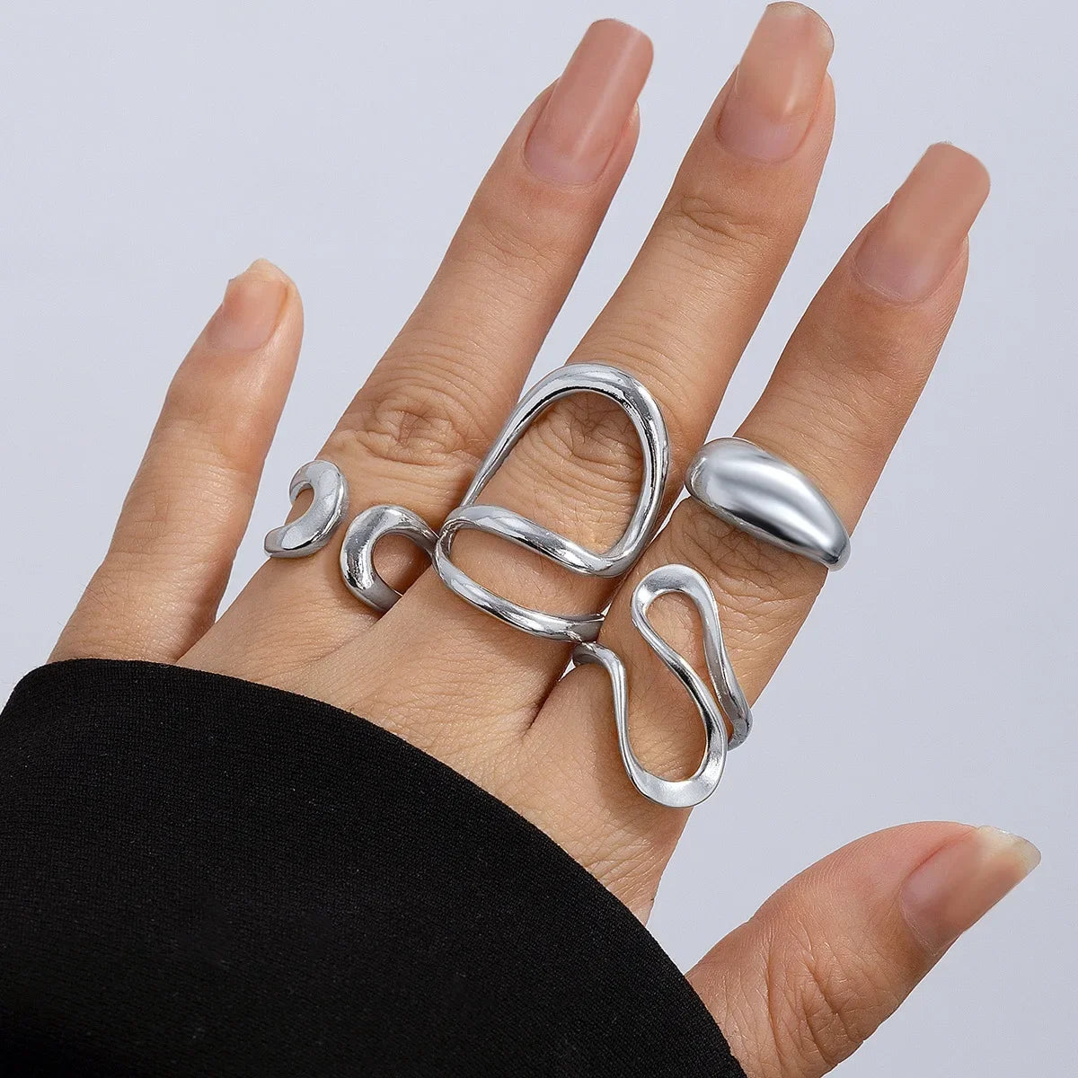 Geometric style ring