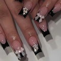 Black French Nails