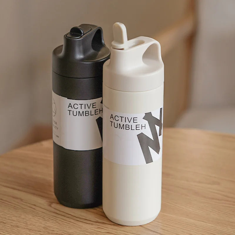 550ML Thermos Bottle Portable Tumbler Vacuum Flasks Stainless Steel Insulated Cup Outdoor Sports Water Bottle Travel Thermal Mug