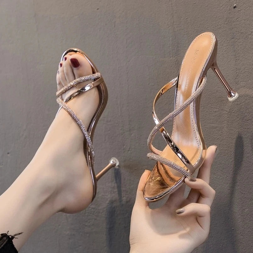 French high heels sandals