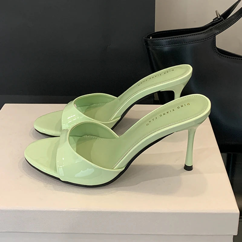 Summer elegant heels slippers