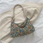 Vintage print shoulder bag