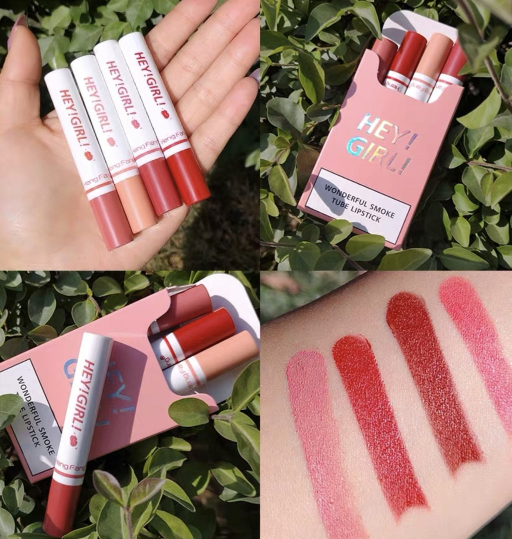 Hey girl lipsticks (4 PCs)