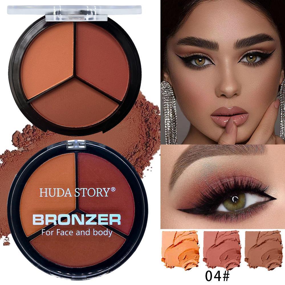 Tri-Color Concealer, 3 IN 1 Color Correcting Concealer Cream with Brush, Face Cream for Contour &amp; Highlight, Conceals Dark Circles Blemish, Moisturizing &amp; Long Lasting